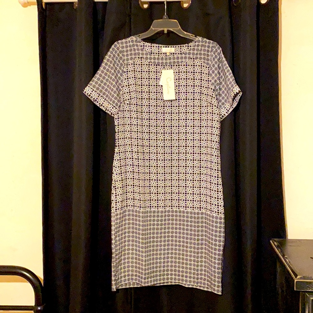 Black and White Shift Dress